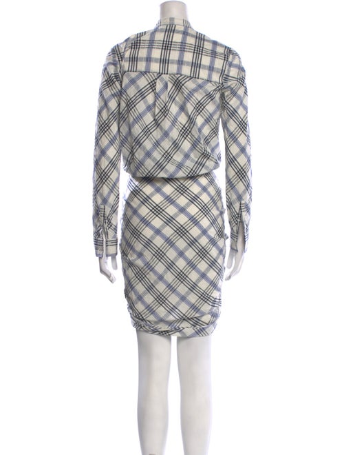 Veronica Beard Plaid Print Knee-Length Dress