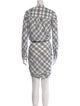 Veronica Beard Plaid Print Knee-Length Dress