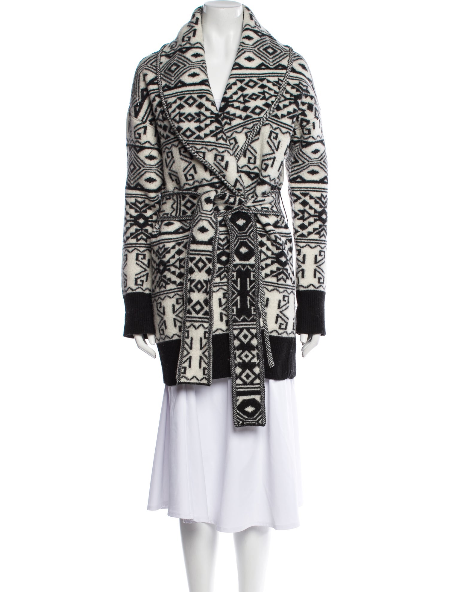 Veronica Beard Wool Printed Peacoat