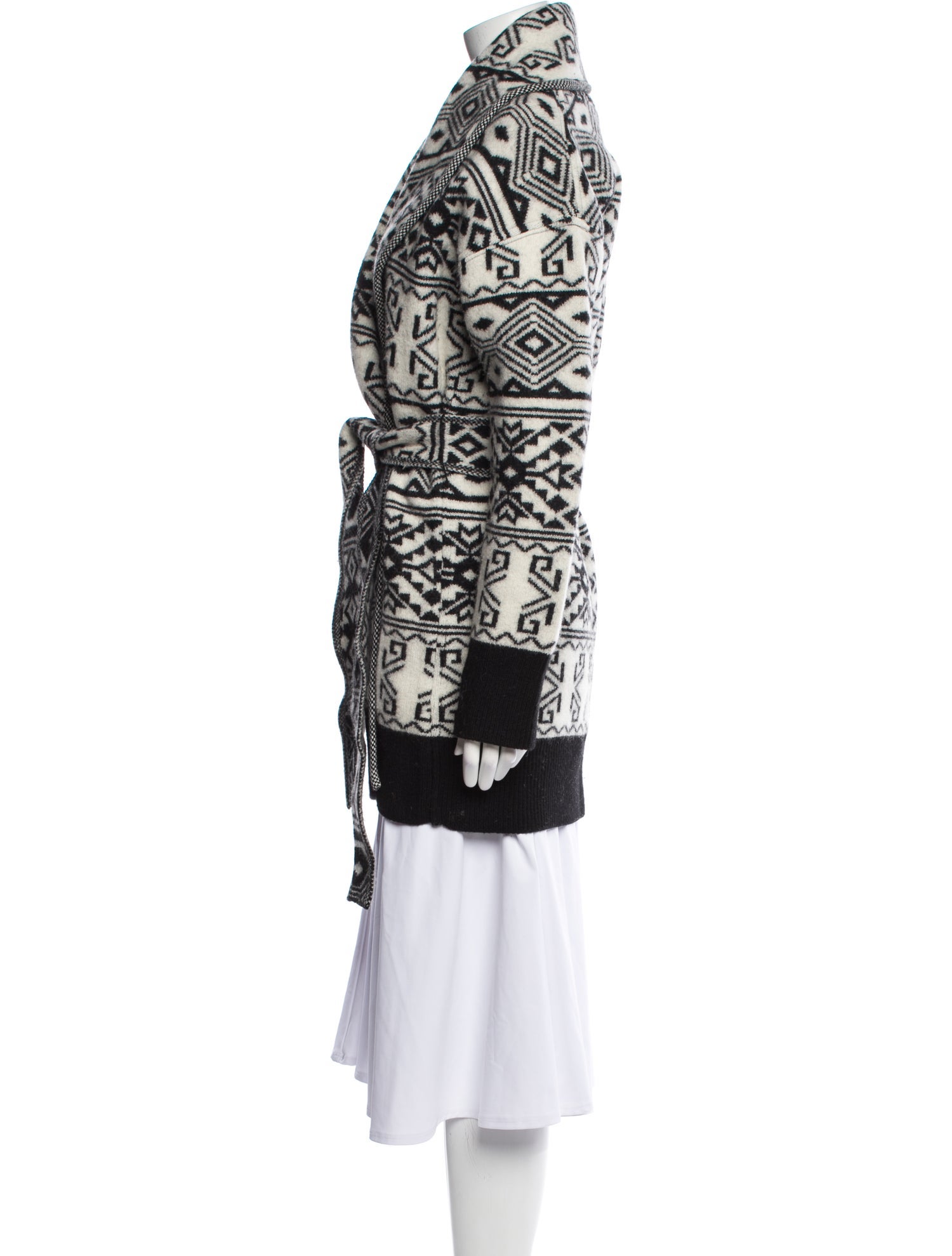 Veronica Beard Wool Printed Peacoat