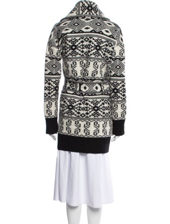 Veronica Beard Wool Printed Peacoat