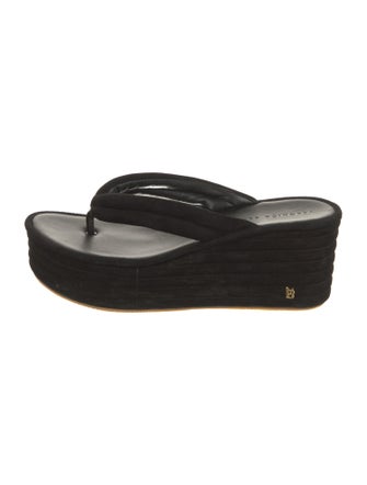 Veronica Beard Suede Flip Flops