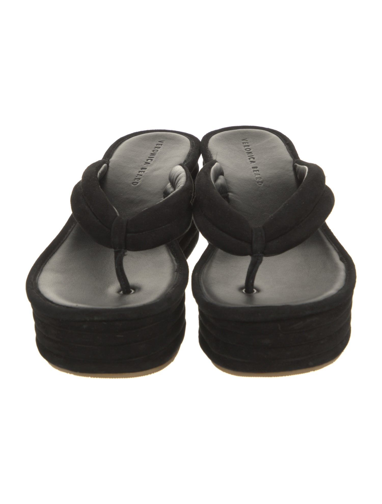 Veronica Beard Suede Flip Flops