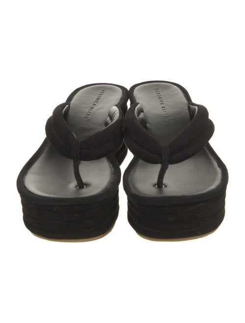 Veronica Beard Suede Flip Flops