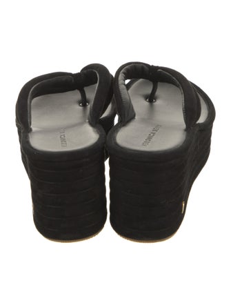 Veronica Beard Suede Flip Flops