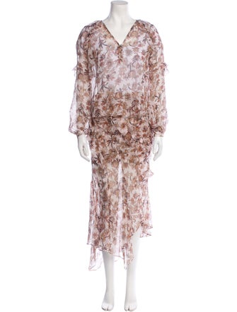 Veronica Beard Silk Printed Skirt Set