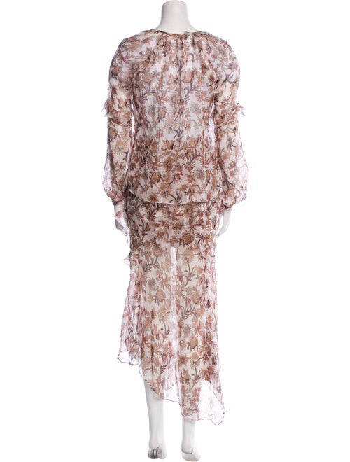 Veronica Beard Silk Printed Skirt Set