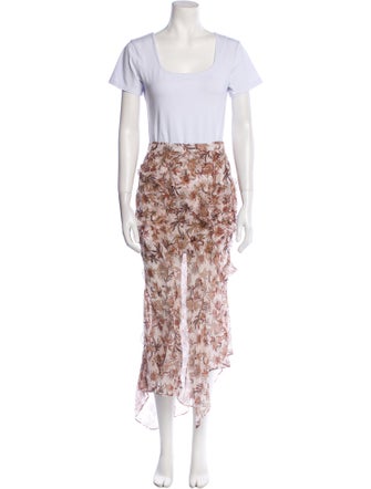Veronica Beard Silk Printed Skirt Set