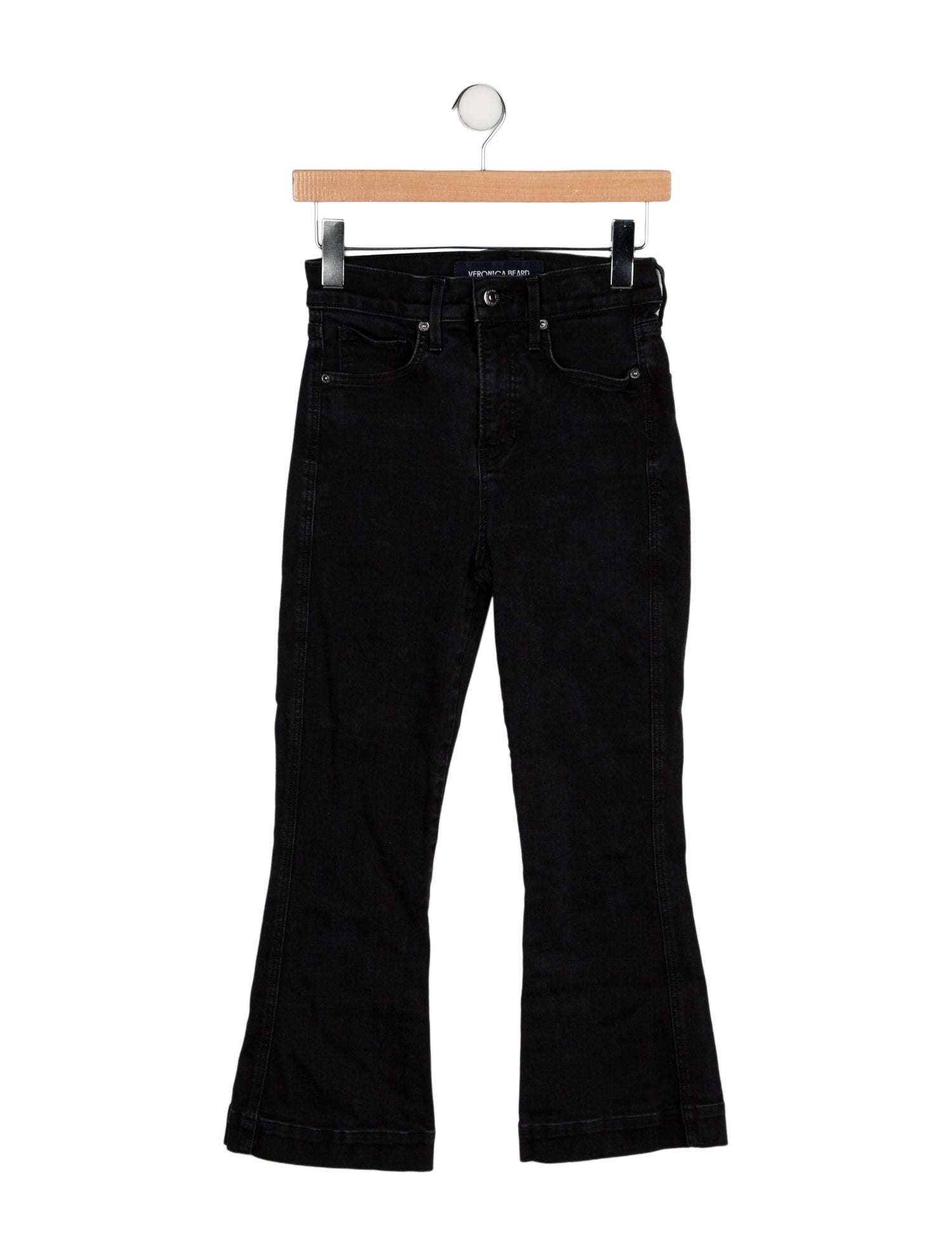 Veronica Beard Mid-Rise Wide Leg Jeans
