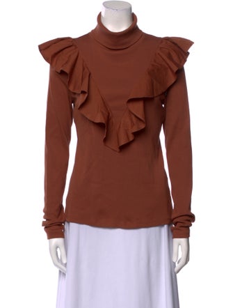 Veronica Beard Turtleneck Long Sleeve Top