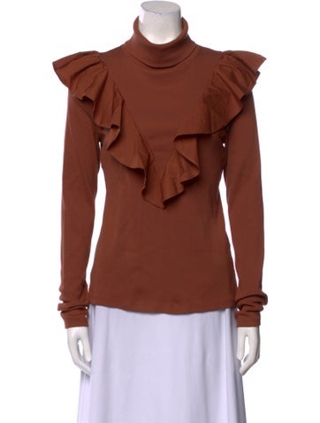 Veronica Beard Tops Turtleneck Long Sleeve Top S
