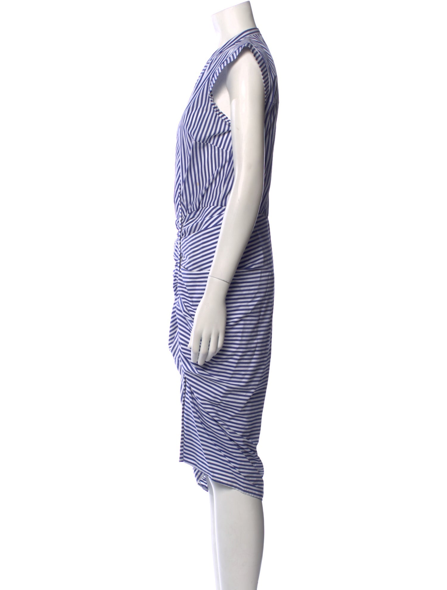 Veronica Beard Striped Midi Length Dress