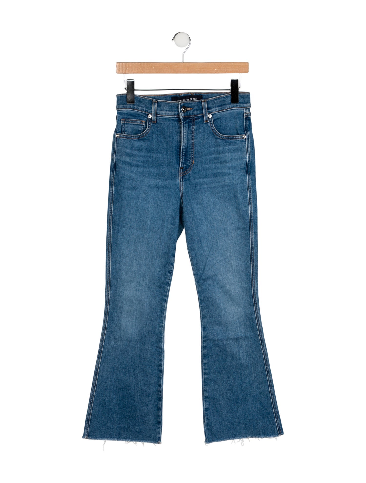 Veronica Beard High-Rise Wide Leg Jeans