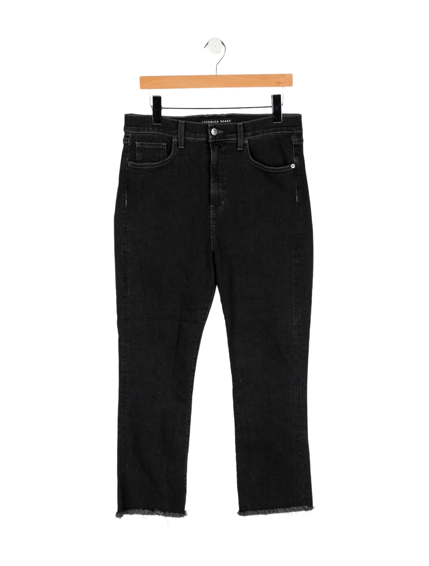 Veronica Beard High-Rise Straight Leg Jeans