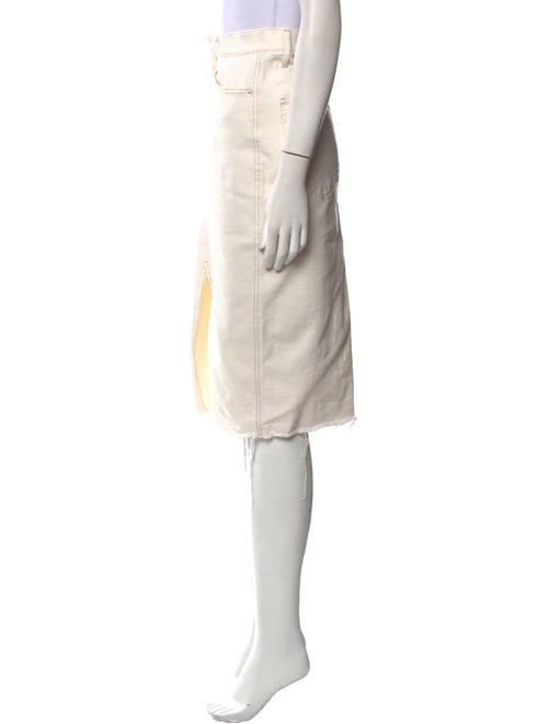 Veronica Beard Raw-Edge Trim Knee-Length Skirt