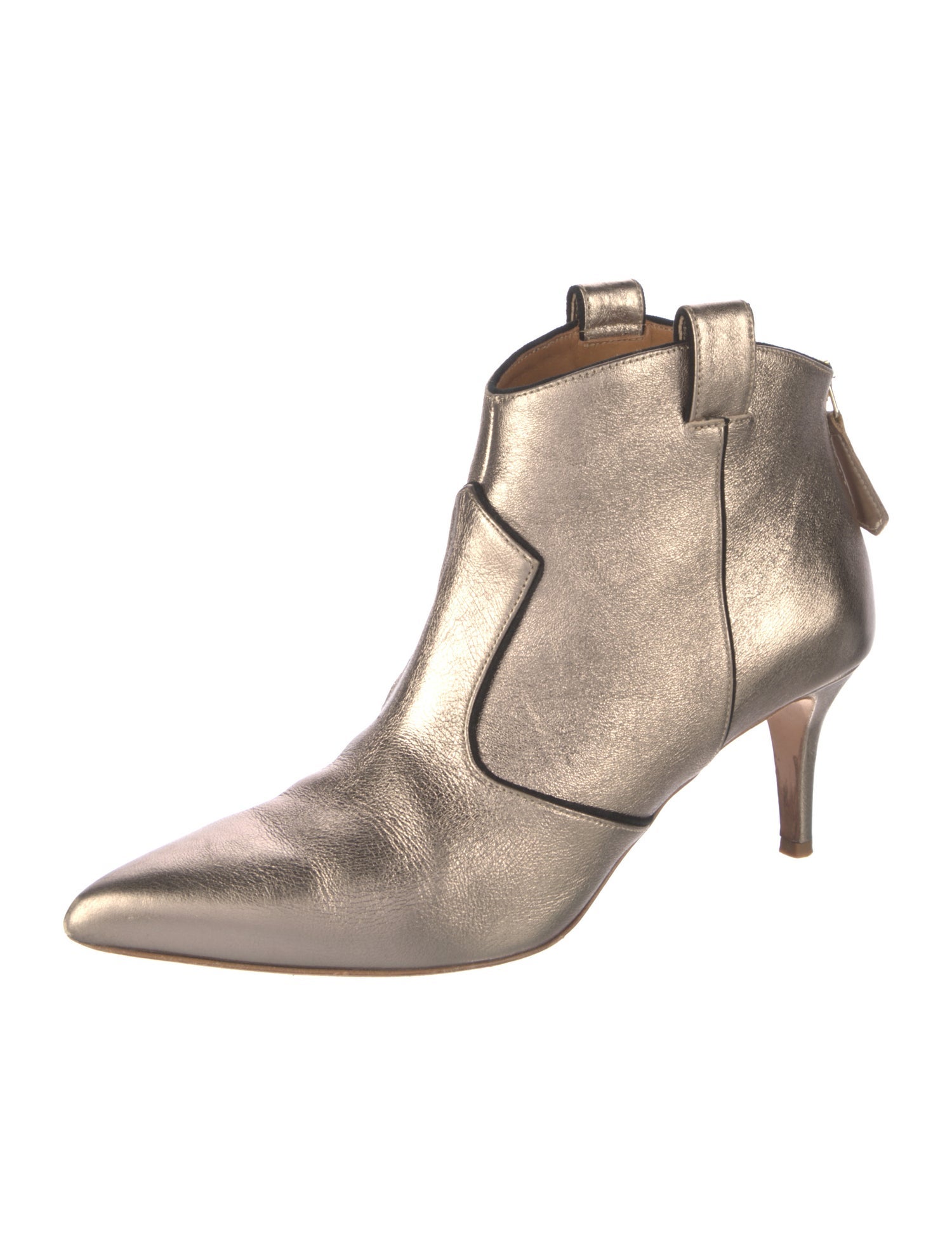 Veronica Beard Leather Western Boots