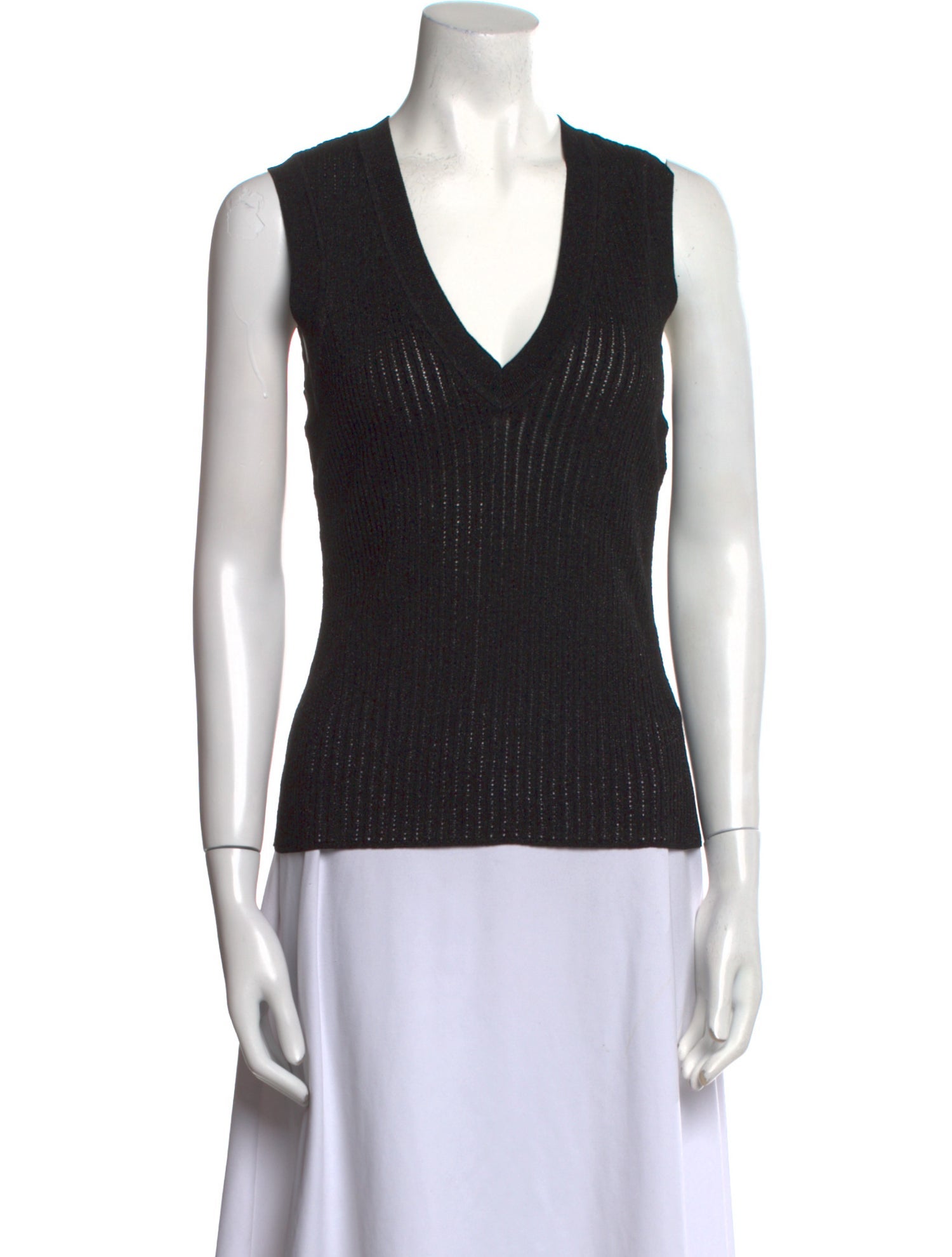 Veronica Beard V-Neck Sleeveless Top