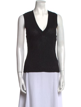 Veronica Beard V-Neck Sleeveless Top