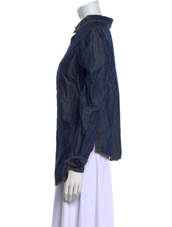 Veronica Beard Long Sleeve Button-Up Top