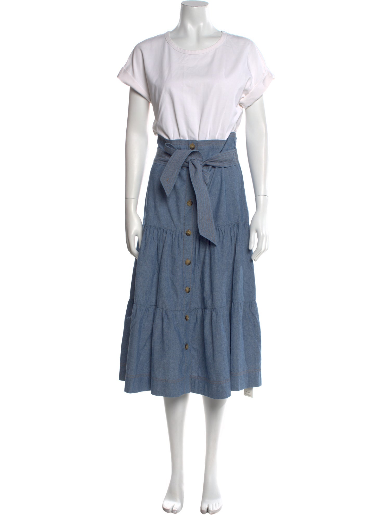 Veronica Beard Crew Neck Long Dress