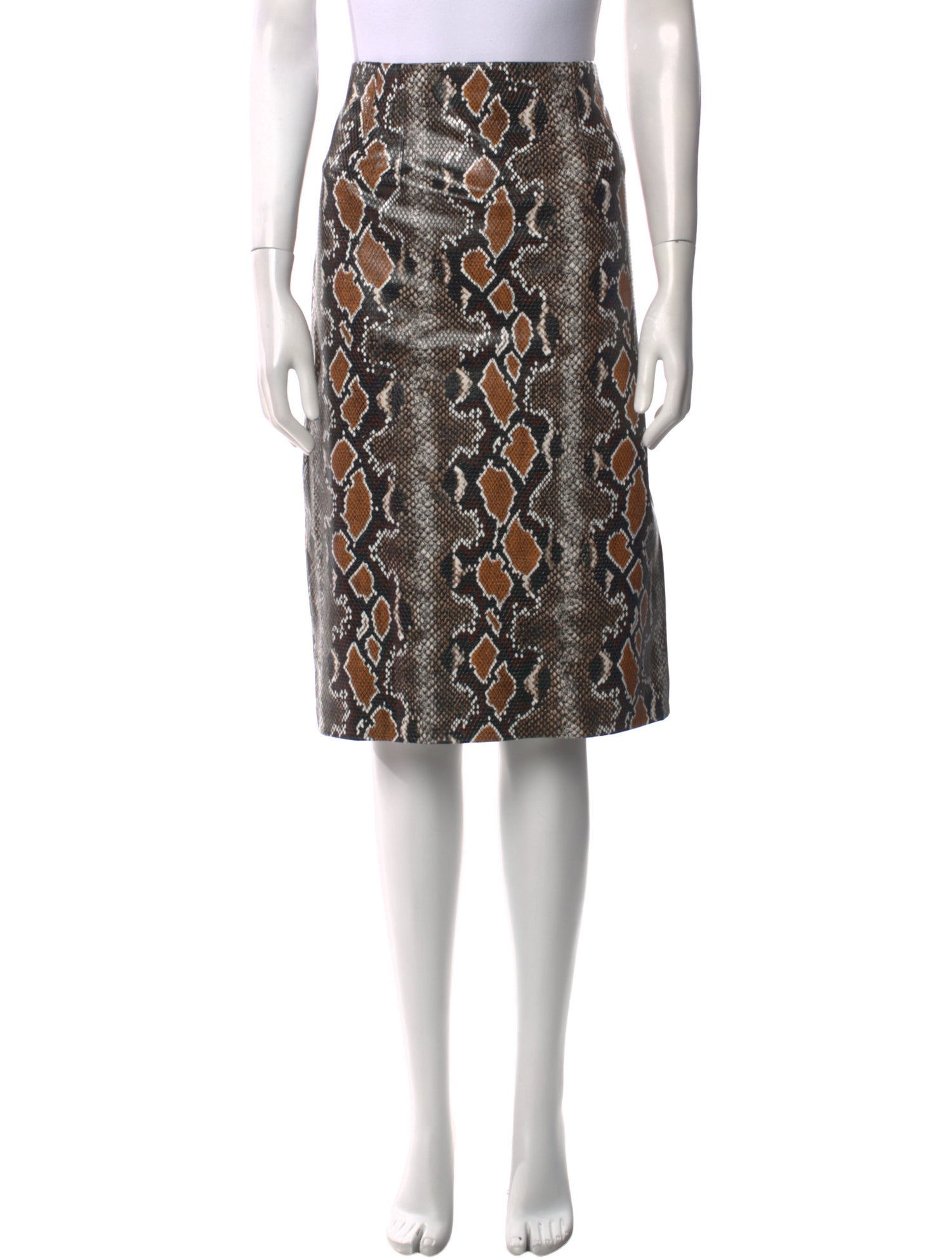 Veronica Beard Animal Print Knee-Length Skirt