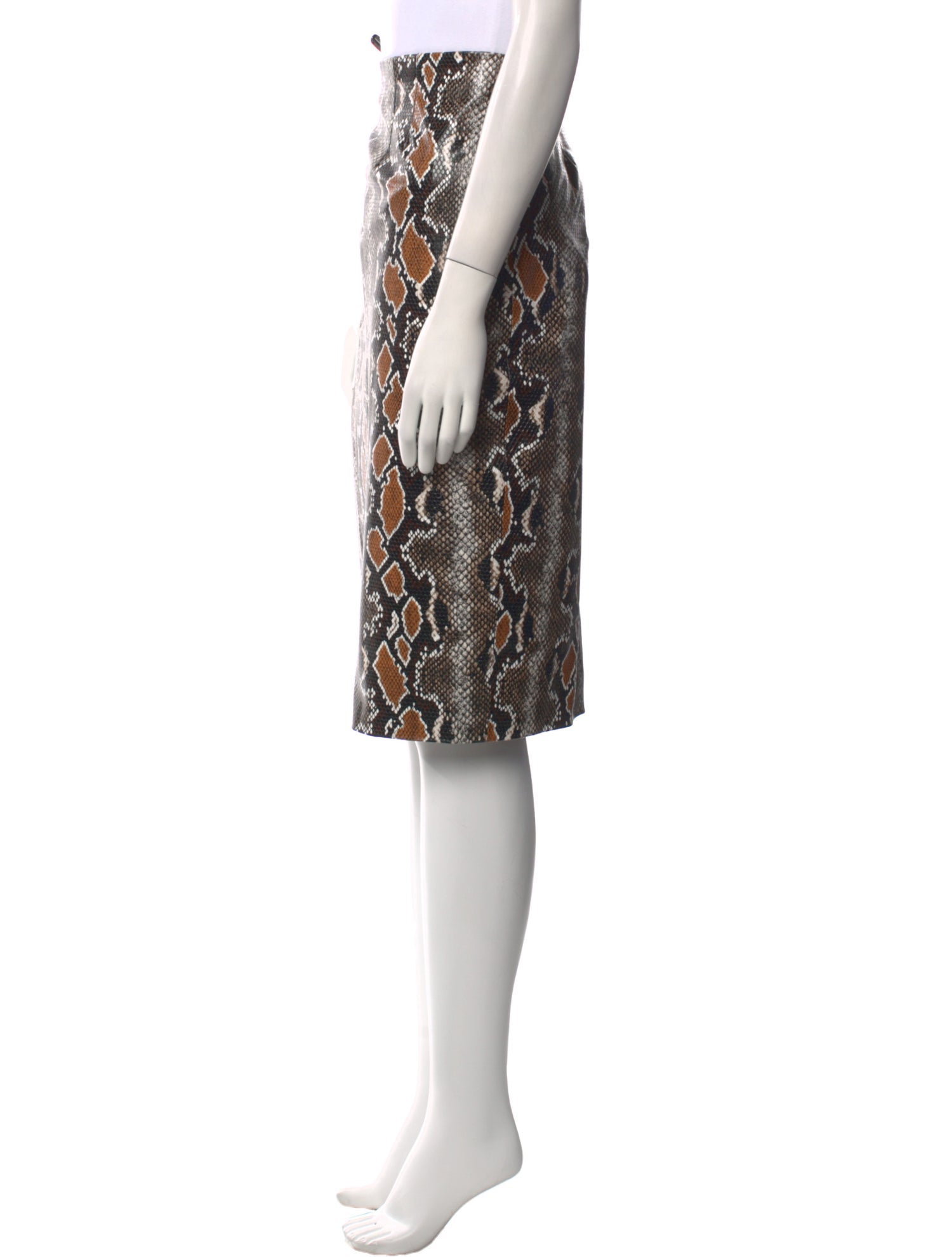 Veronica Beard Animal Print Knee-Length Skirt