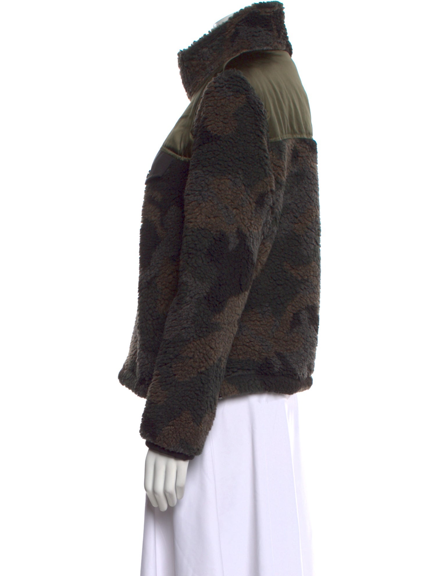 Veronica Beard Mock Neck Long Sleeve Sweatshirt