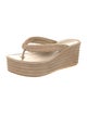 Veronica Beard Suede Flip Flops