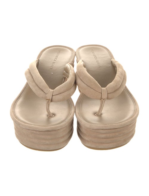 Veronica Beard Suede Flip Flops