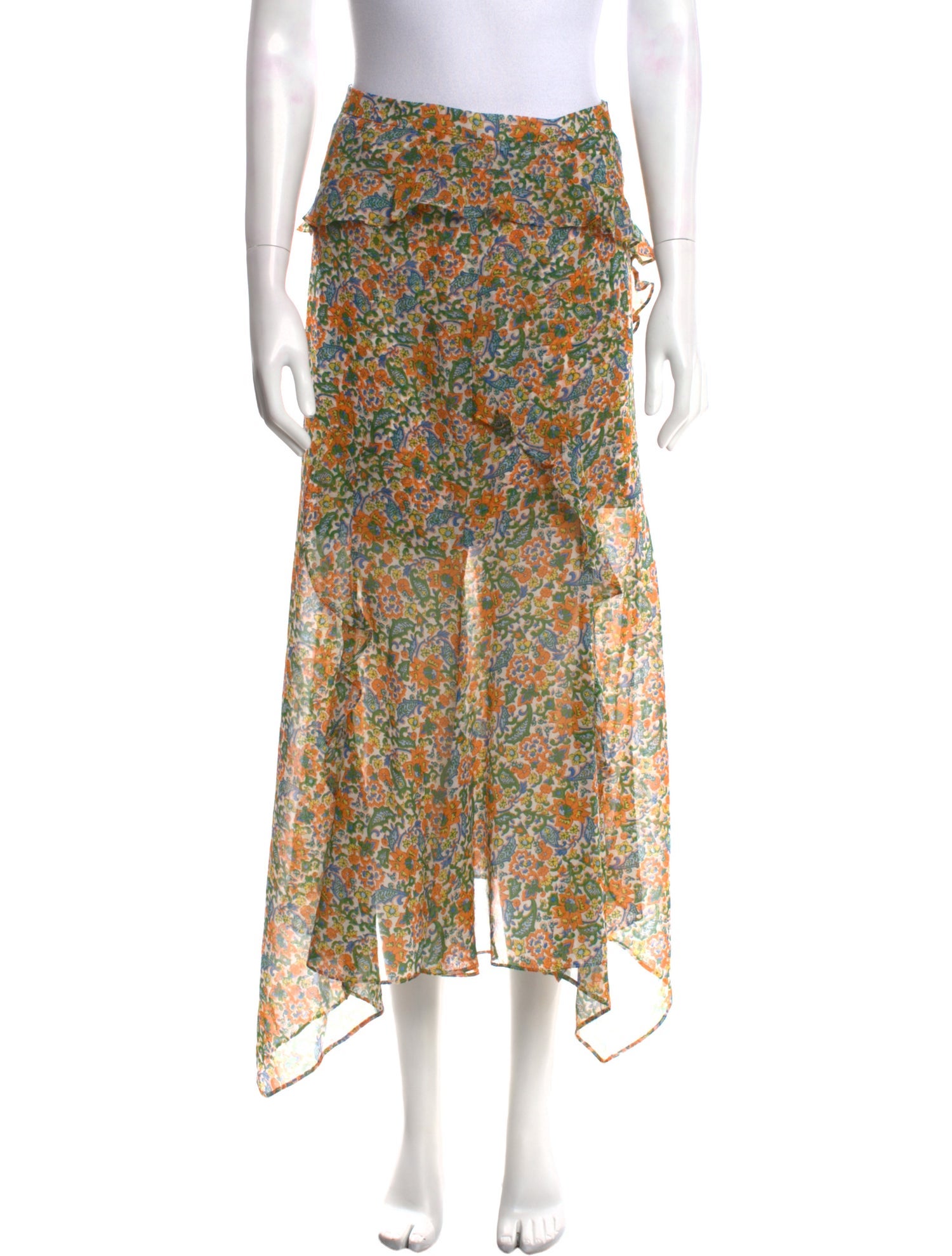 Veronica Beard Silk Long Skirt