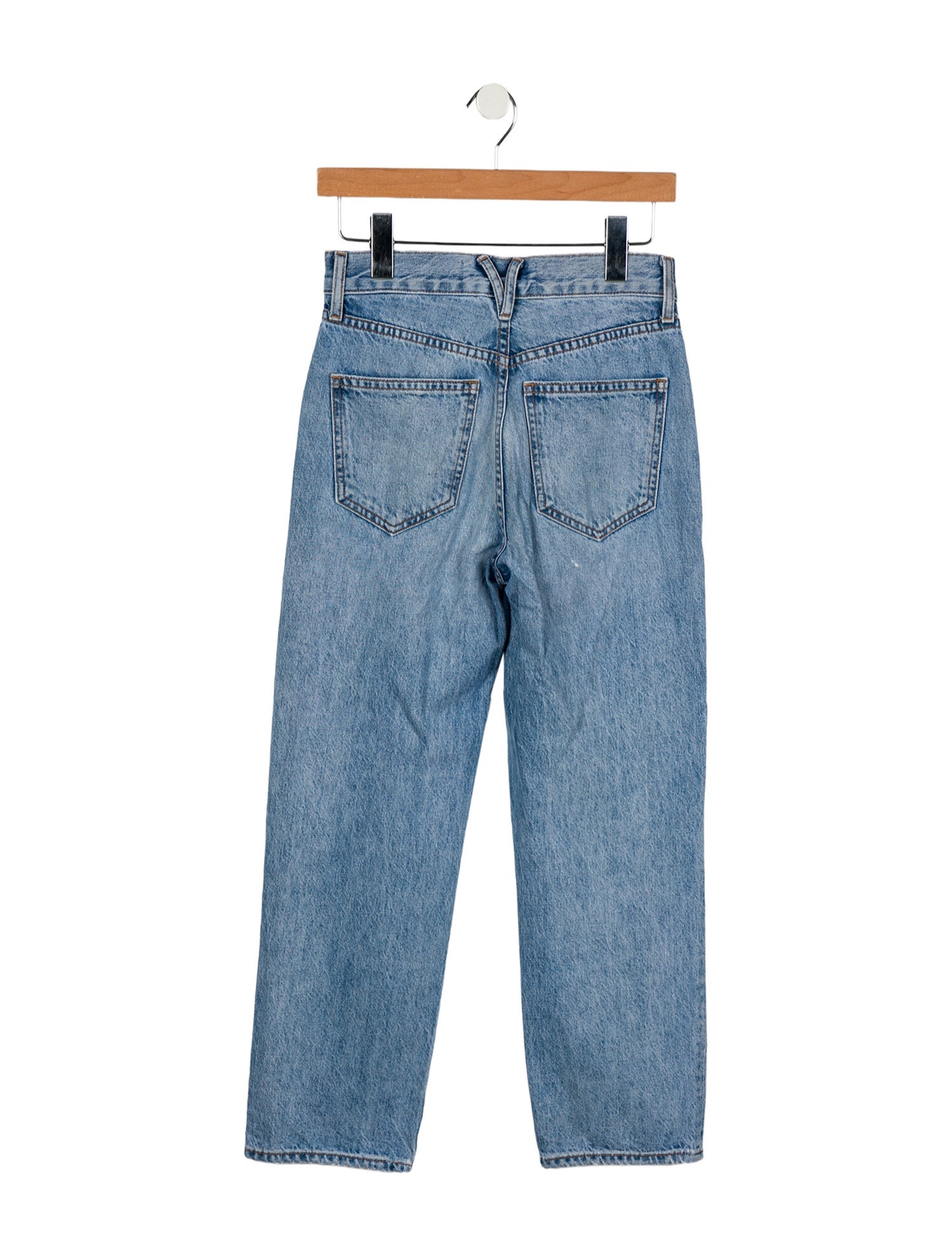 Veronica Beard Mid-Rise Straight Leg Jeans