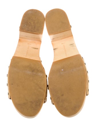 Veronica Beard Suede Studded Accents Slides