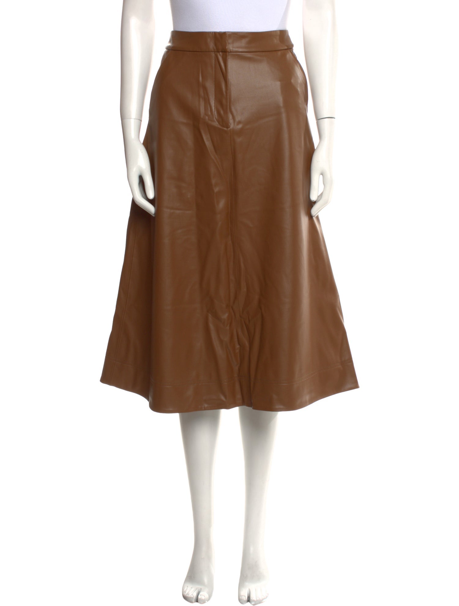 Veronica Beard Pleated Accents Midi Length Skirt