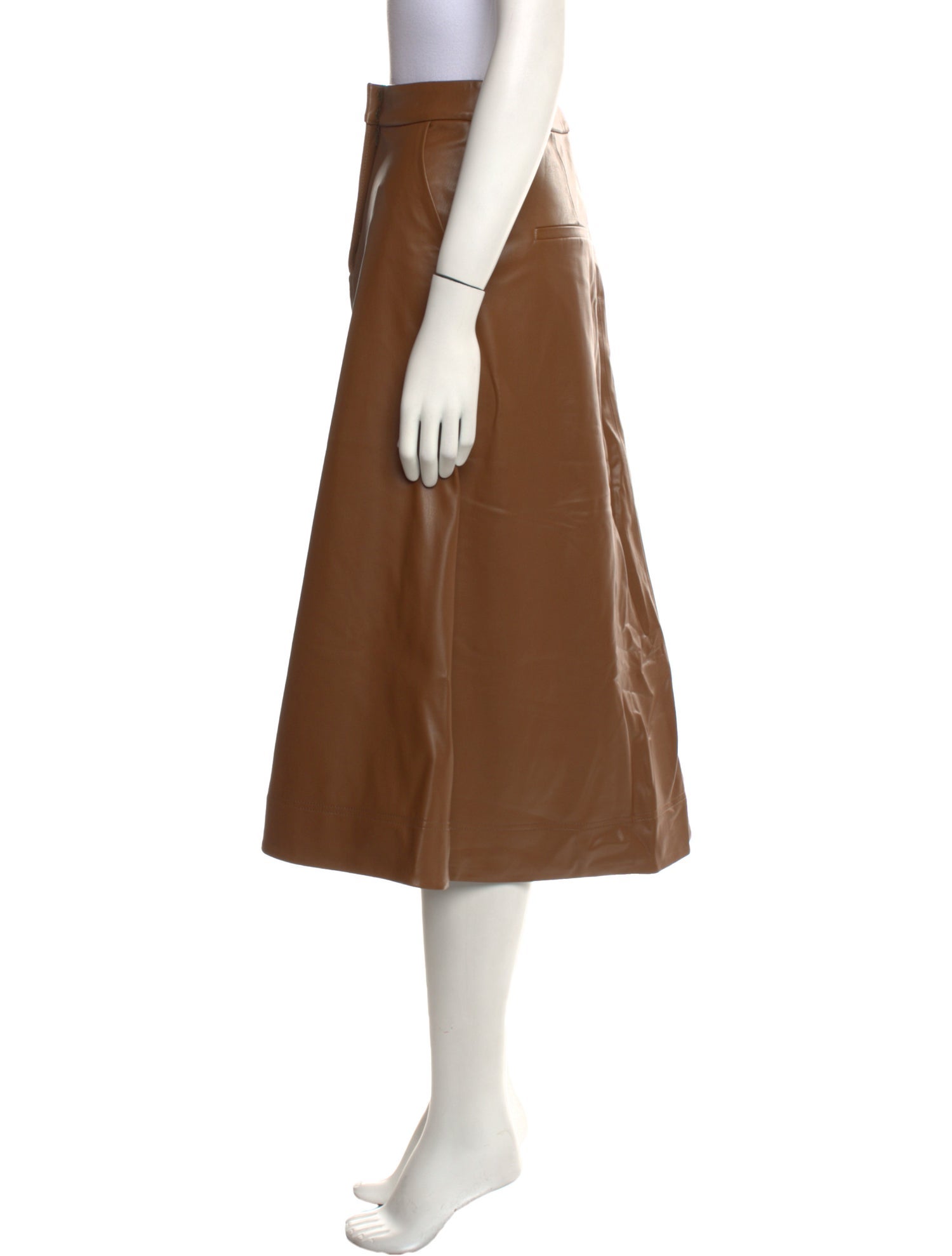 Veronica Beard Pleated Accents Midi Length Skirt