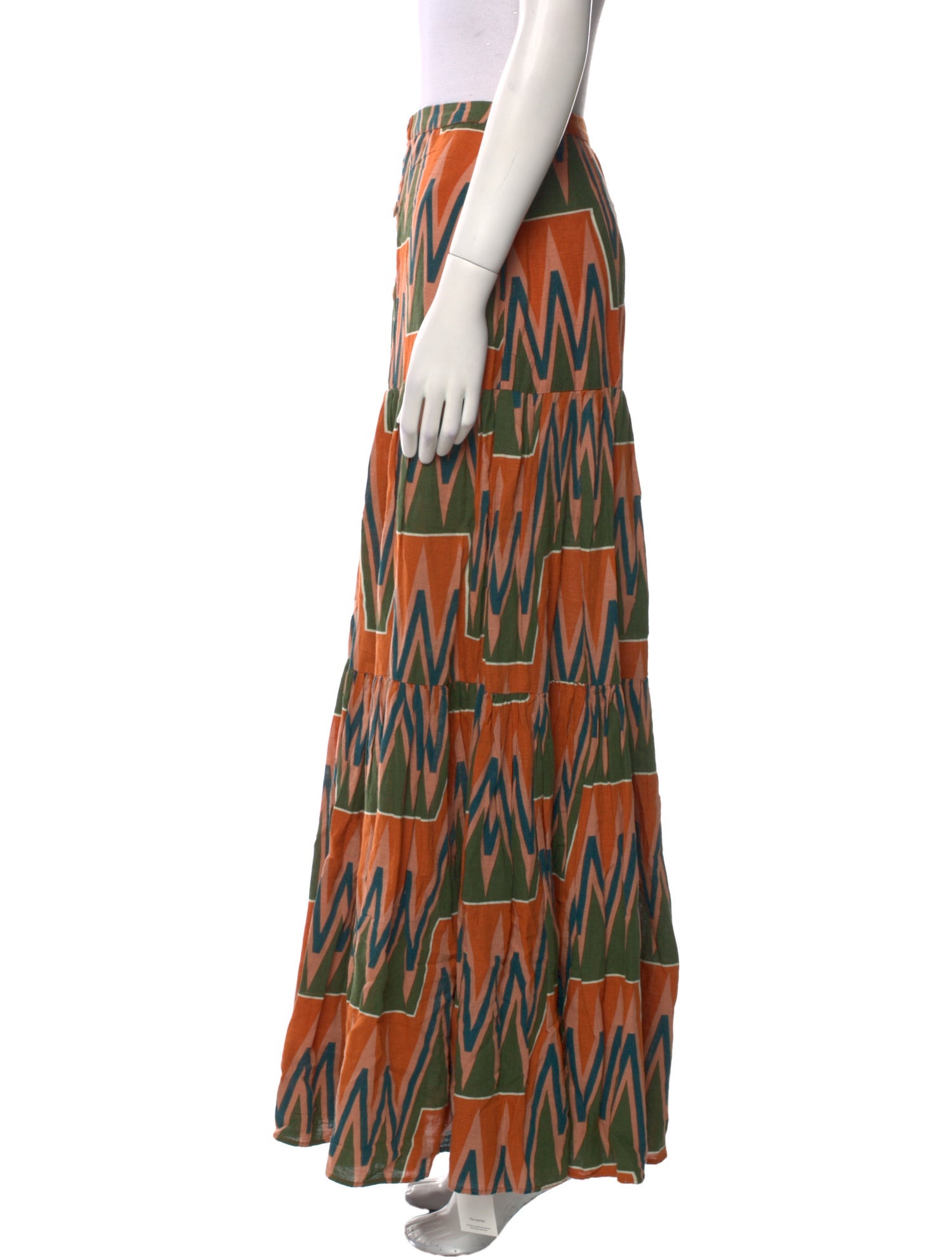 Veronica Beard Linen Midi Length Skirt