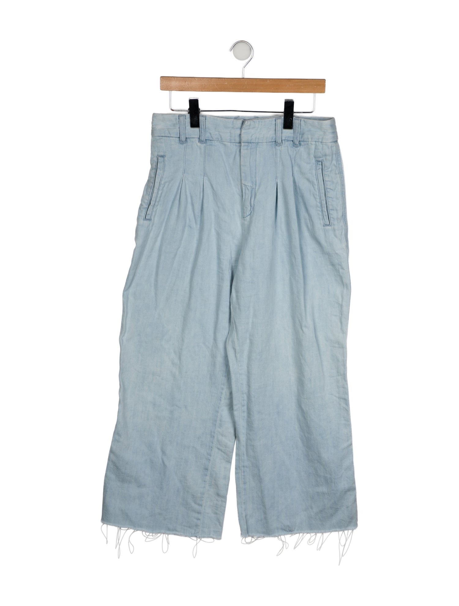 Veronica Beard High-Rise Wide Leg Jeans