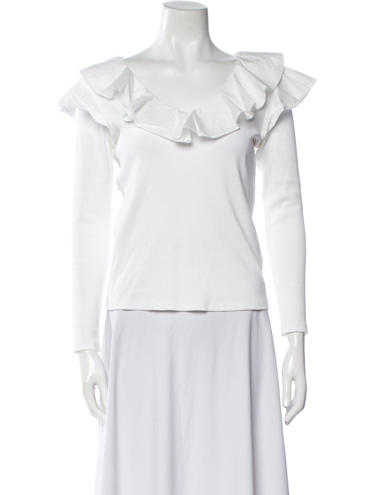 Veronica Beard Off-The-Shoulder Short Sleeve Top