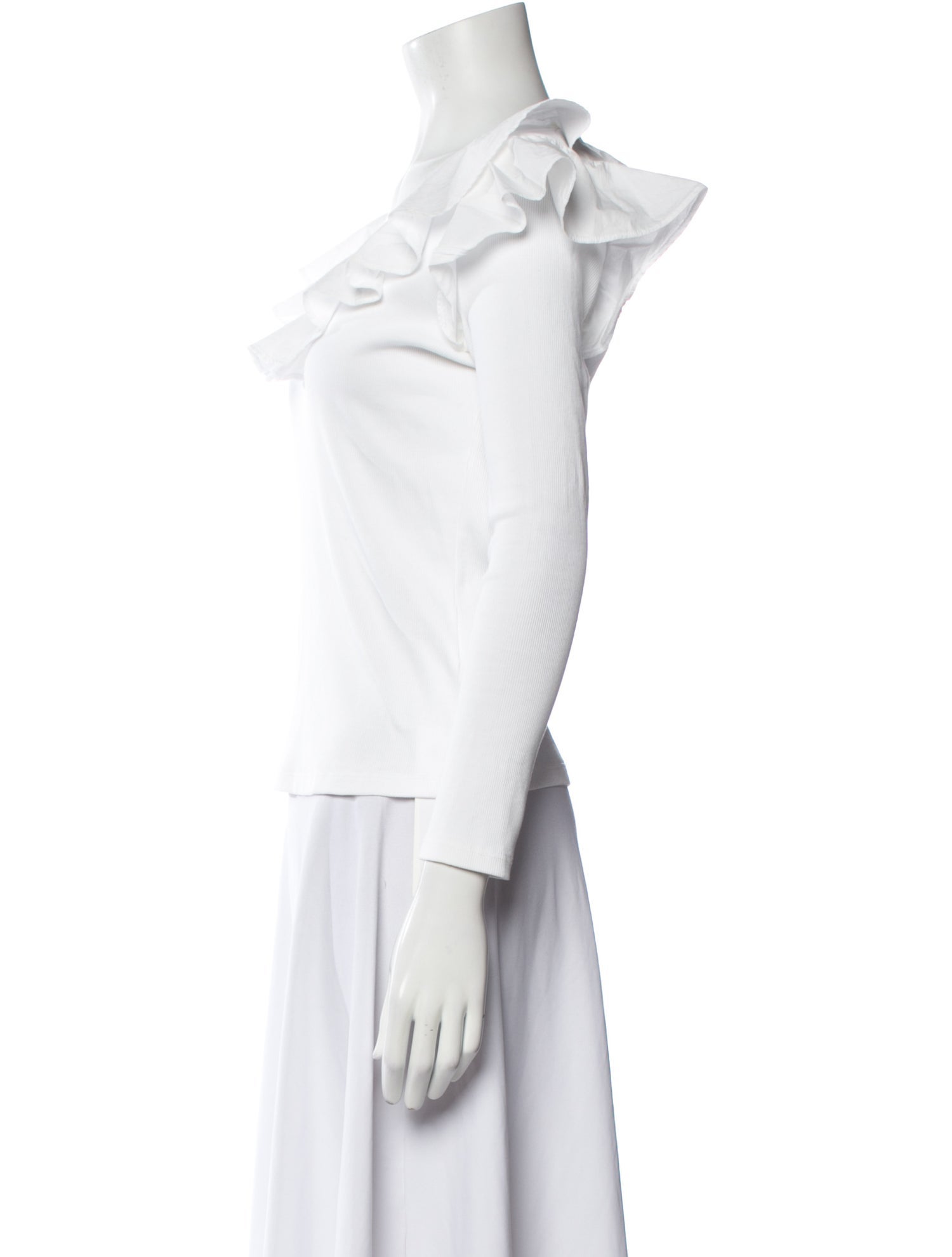 Veronica Beard Off-The-Shoulder Short Sleeve Top