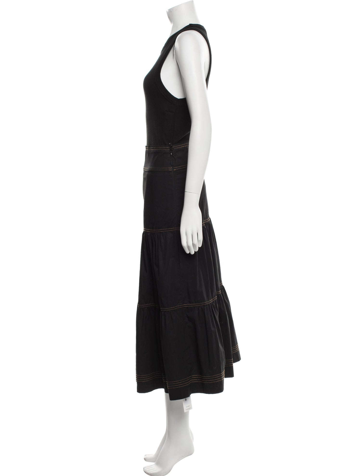 Veronica Beard Crew Neck Long Dress