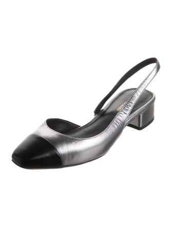 Veronica Beard Leather Slingback Flats