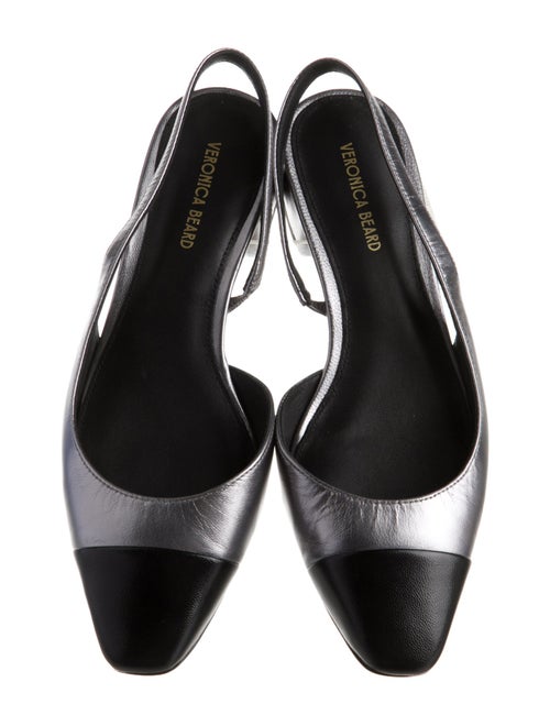 Veronica Beard Leather Slingback Flats