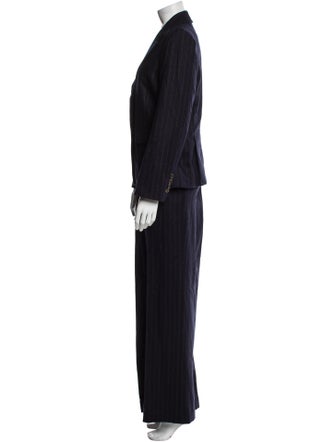 Veronica Beard Wool Striped Pantsuit