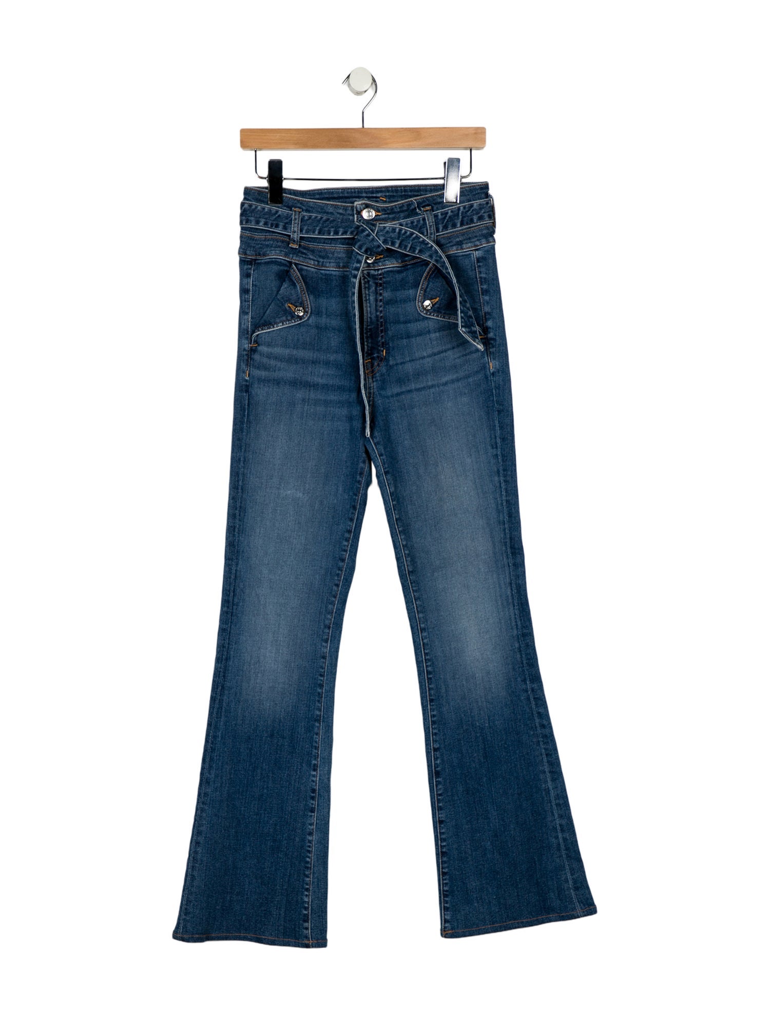 Veronica Beard High-Rise Wide Leg Jeans