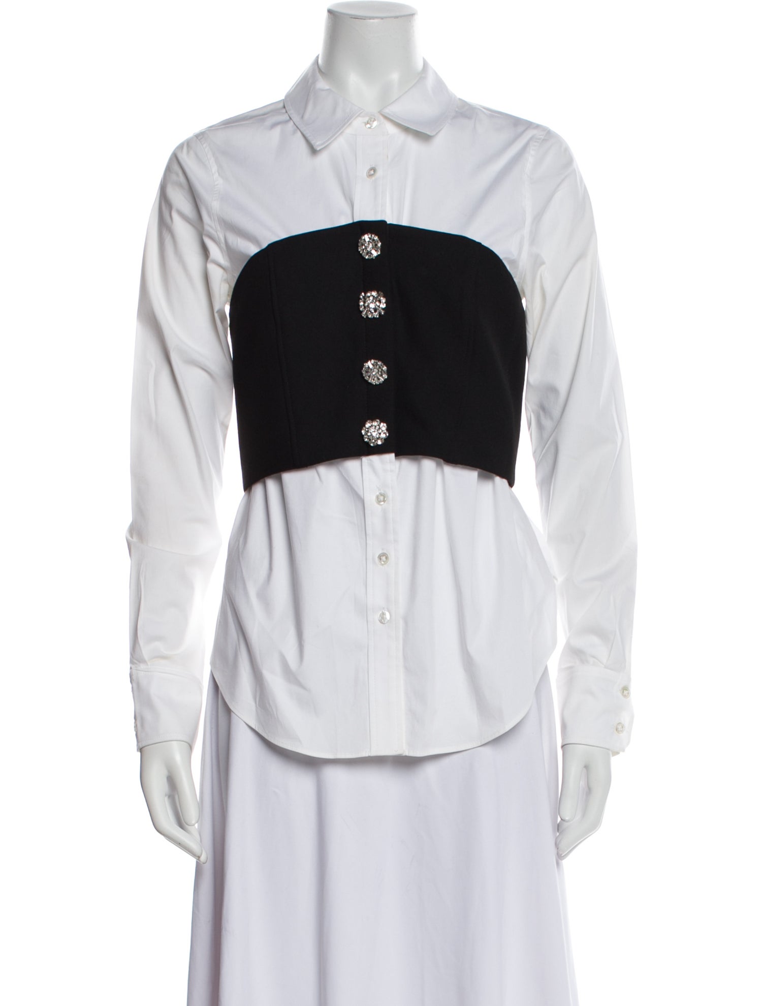 Veronica Beard Long Sleeve Button-Up Top