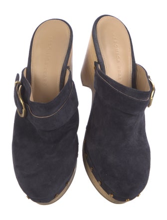Veronica Beard Suede Studded Accents Mules