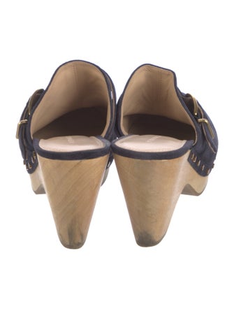 Veronica Beard Suede Studded Accents Mules