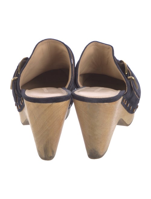 Veronica Beard Suede Studded Accents Mules