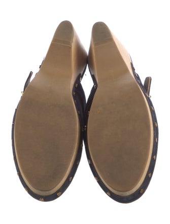 Veronica Beard Suede Studded Accents Mules