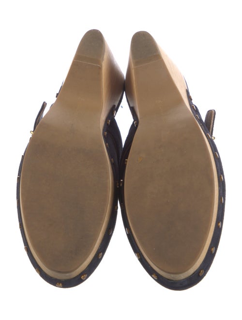 Veronica Beard Suede Studded Accents Mules