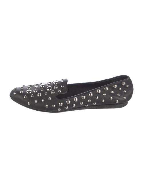 Veronica Beard Leather Studded Accents Flats